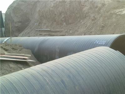 HDPE双平壁钢塑复合排水管图片