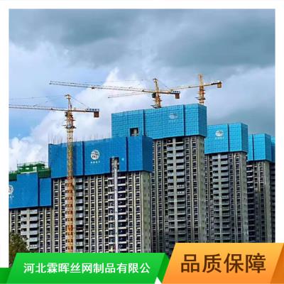 北京建筑工程**蓝色Q235爬架网_霖晖全米字安全网定制