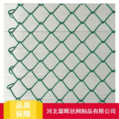 贵州优质金属丝护栏网_霖晖绿色勾花排球场围网厂家报价
