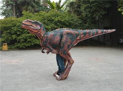 重庆小型恐龙衣服电话 恐龙表演服 专业仿真恐龙_生产厂家_质量保证