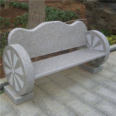 公园整石坐凳价格 石材休闲座椅