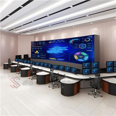 智慧中心控制台 监控中心调度台 会议桌私人定制大气科技感