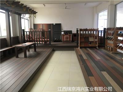 江西瑞京鸿兴生产批发多元色木塑地板1米起批