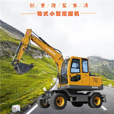 南京自动75轮式小型挖掘机定制 90轮式抓木机 型号齐全