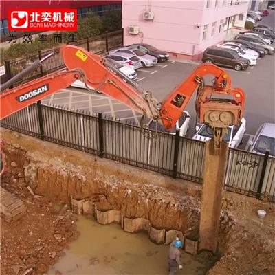 连云港挖掘机振动打桩 速度快效率高 工厂直营