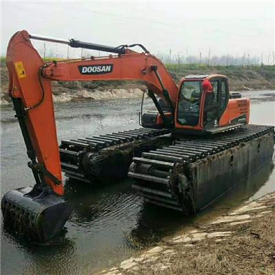 建水湿地挖掘机租赁出租 湿地挖机租赁 水陆挖掘机出租