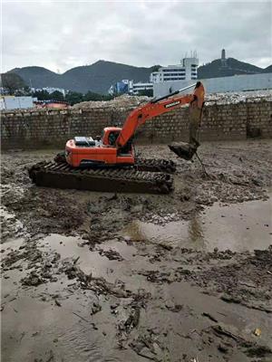 当涂水路挖掘机出租 水路挖掘机租赁价格 挖机池塘清淤