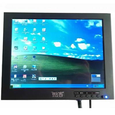 8寸显示器工业监控调式显示屏VGA高清BNC监视器车载RCA可选十字线