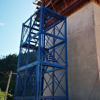 施工安全梯笼 组合式梯笼 高墩安全梯笼