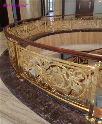 巴中生产铜艺楼梯护栏 铝古铜色楼梯栏杆 选择不同的款式