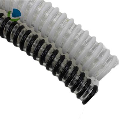 莱克斯PVC塑料软管，塑筋螺旋增强软管PVC排水管