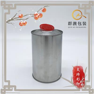 厂家直销 1L圆罐 1kg铁罐样品罐圆桶500ml 机油罐润滑油罐