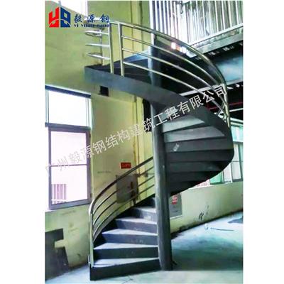 专业定制安装钢结构楼梯，钢结构隔层平台楼梯，阁楼钢结构旋转楼梯