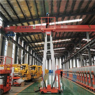 山东七运集团双柱铝合金升降机升降平台生产供应厂家