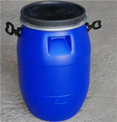 加厚型60L铁箍桶-法兰桶60公斤塑料桶-60升抱箍桶