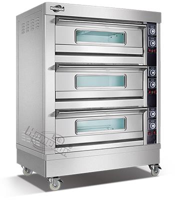 面包房 豪华型电热食品烘炉 WFC-306DH三层刘盘面包食品烤箱