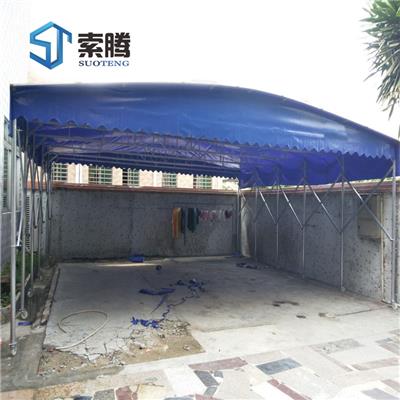 郑州市管城区移动推拉雨棚农村流动厂房遮阳蓬防雨大棚定制院子挡雨篷