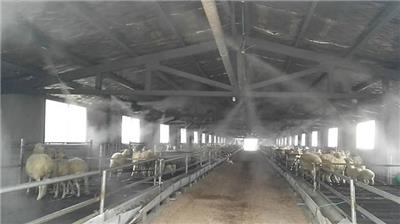 养殖场牛羊猪圈鸡舍消毒降温降尘加湿喷雾机器人造雾雾森系统主机