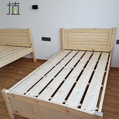 全实木儿童床单层床实木床单人床框架床