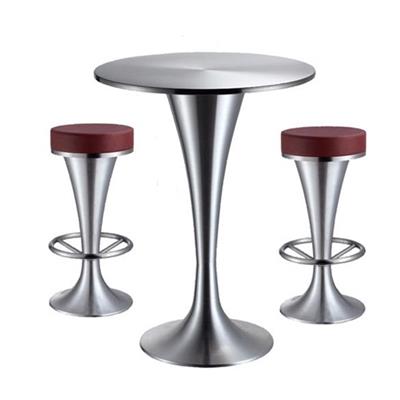 现代简约不锈钢酒吧桌椅家具