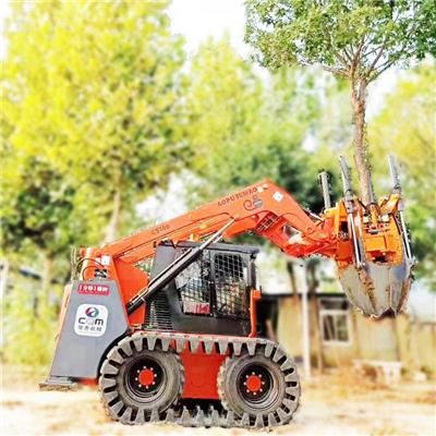 路边工程绿化常青挖树机 起苗挖坑机 C80多功能移树机