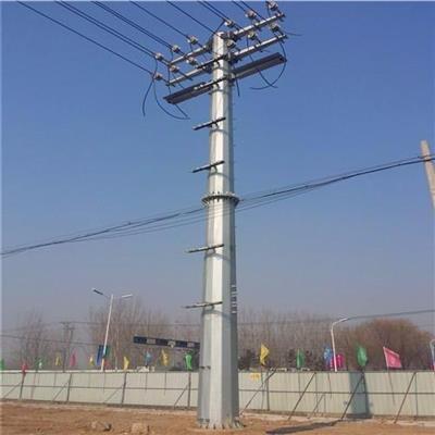 湘潭市220kv钢管塔双回路钢管塔生产厂家 德茂