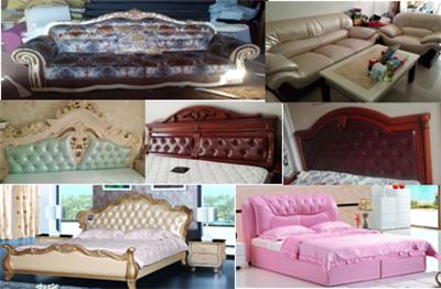 北京大兴区专业维修沙发，皮床翻新换面，订做沙发套，高密度海绵垫