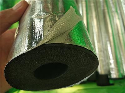 玻纤布铝箔橡塑保温管壳每米价格河北奥美斯橡塑厂家报价