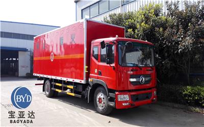 武威哪里有厂家出售国六东风天锦6.2米易燃气体厢式车10吨危险品运输车
