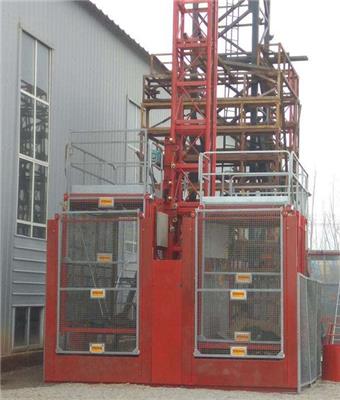 河北施工升降机sc200/200物料提升机齿轮式升降机施工平台