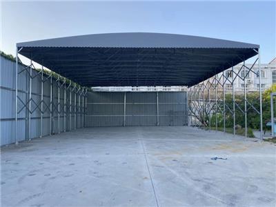 黄冈地区户外移动雨棚厂家定做大型工地推拉棚活动挡雨棚