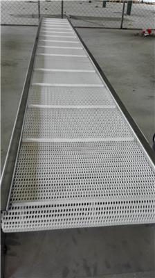 供应锦源塑料链板输送机900平格挡板输送带罐装输送机流水线