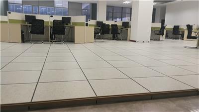 西安监控室活动地板安装 PVC防静电地板 西安网络地板厂家