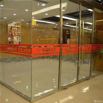 门头沟区安装玻璃门钢化玻璃北京安装地弹簧玻璃门