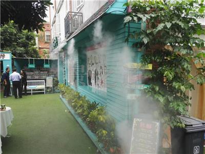 广州生态餐厅水池景观造雾雾森系统工程