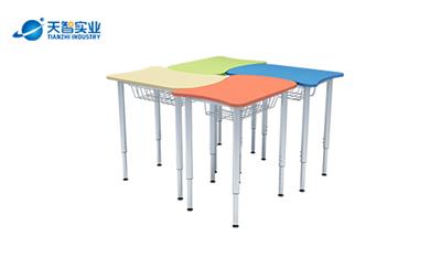 R形桌 互动课桌椅 学生课桌椅 学校家具