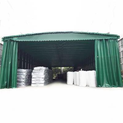 洪山区提供活动推拉棚工地施工彩蓬货物存放遮雨棚