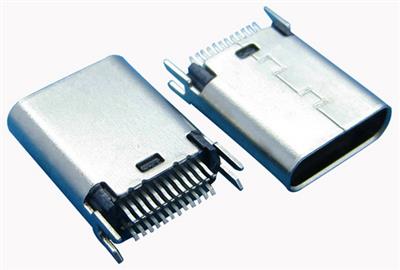 USB 3.0连接器 插座 B型母座 90度