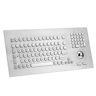 深圳科羽厂家定制金属防暴带轨迹球加密键盘适用于银行柜机大型工业设备