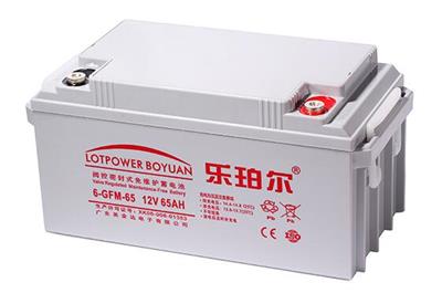 乐博尔蓄电池6GFM65免维护春能电源12v65ah直流屏UPS消防主机**