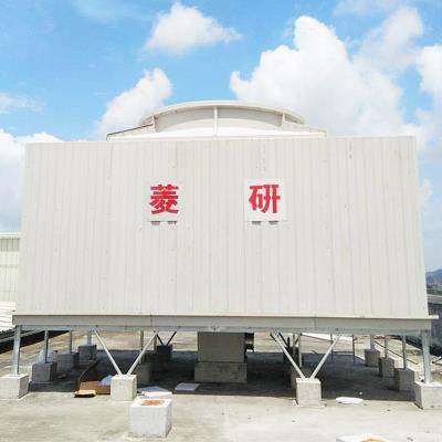 中央空调方形冷却塔出售_菱研机电_工业**_水力带动_30T