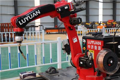 中济鲁源 七轴盖梁板焊接机器人 桥梁盖梁板自动焊接机器人