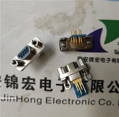 西安厂家J30J-9TJWP7弯插印制板式矩形连接器插头生产销售