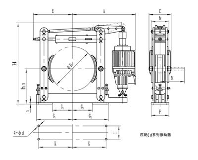 电力液压制动器 制动器生产厂家 供应YWZ4系列鼓式制动器