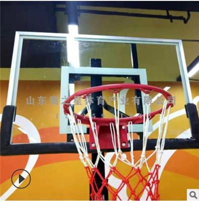 成人墙壁挂式可调节 室内户外篮球框 固定悬挂篮球架
