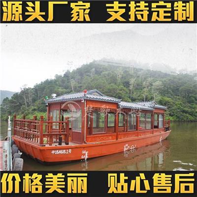 天沐温泉度假区水上用餐的餐饮旅游画舫船楚歌出售