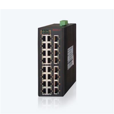 MIE-2816-PTP IEEE1588卡轨式全千兆网管型工业以太网交换机