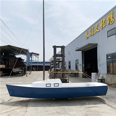 三亚房地产标志性户外景观帆船实木海盗船定制