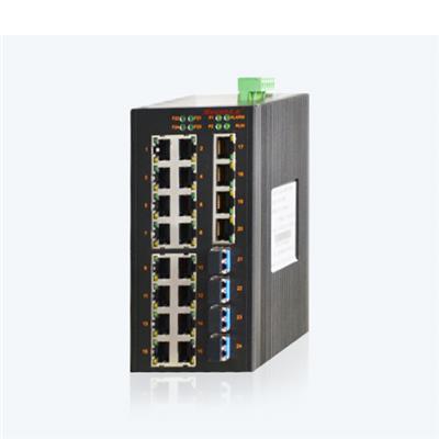 MIE-2424M 20GE+4GSFP卡轨式全千兆网管型工业以太网交换机