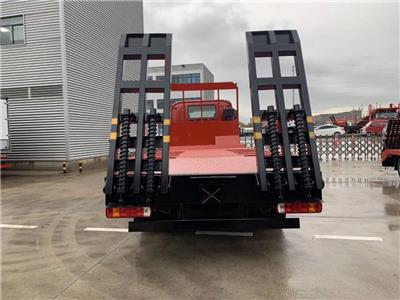 舟山12吨挖机平板车解放100挖机拖车